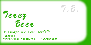 terez beer business card